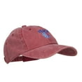 thumbnail image 5 of Peace with USA Flag Embroidered Unstructured Cap - Wine OSFM, 5 of 5