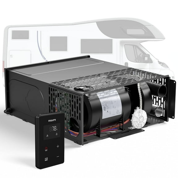 Fogatti RV Furnace InstaHeat Ultra, 35000 BTU with Smart Wired Controller, Without Door