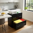 thumbnail image 4 of Demi Bonn 2-Drawer File Cabinet with Lock Hinging Bar Letter and Legal Size, Black, 4 of 8