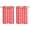 Red, variant on Curtains 63 Inch Length 2 Panels, Pink Grommets Window Treatment Curtain, Country French Rustic Buffalo Plaid Modern Art Thermal Curtains Drapes for Living Room/Bathroom