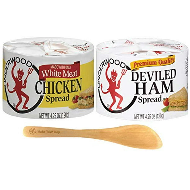 Underwood Chicken Spread and Deviled Ham Spread, 4.25oz (Pack of 6