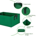 thumbnail image 3 of 2 Pack 30L Grow Bags, Rectangular Non-woven Breathable Pocket with Handles, for Vegetable Fruit Flower(Green), 3 of 7