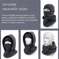 thumbnail image 4 of Outdoor Winter Warm Hat, Sports Ski Head Cover, Neckband Integrated Cycling Mask, Windproof Fleece Thermal Full Faces Head Hat, 4 of 7