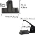 thumbnail image 2 of Black Large Bull Clips, 10 PCS Extra Large Binder Clips 4.3 Inch Giant Binder Clips, Jumbo Binder Clips for Home,Work, Art, Office and Kitchen (110 mm) 4.3inches, 2 of 5