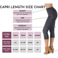 thumbnail image 5 of Satina Women's Plus Size Capri Leggings Waistband, Charcoal, 3", 5 of 6
