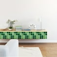 thumbnail image 7 of XYAIYT 10pcs 3D Mosaic Tile Sticker 4" DIY Crystal Square Wall Stickers, Self Adhesive Sticker Water-Proof Wallpaper for Home Kitchen Bathroom (Green), 7 of 7