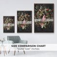 thumbnail image 4 of Christmas Cardinal II - Framed Gallery Wrapped Holiday Canvas - 17 x 25 - Rosewood Frame, 4 of 8