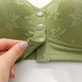 thumbnail image 5 of CHGBMOK Daisy Bras for Women Front Closure Bras Push Up Bra No Underwire Plus Size Front Button Bra, 5 of 8