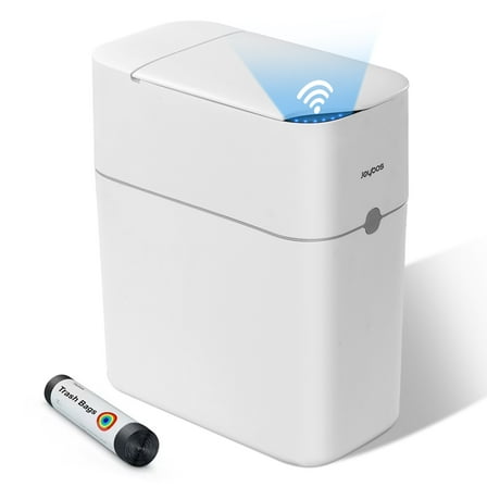 Maoface Automatic Trash Can with Lid,3.5 Gallon Touchless Garbage Can for Bathroom,Bedroom,Living Room