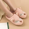 thumbnail image 3 of QISIWOLE Women's Home Lovely Animal Print Slippers Plush Warm Antiskid Pet Slippers Deals !, 3 of 9