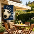 thumbnail image 6 of Garden Flag, Sports Ornament Vivid Soccer Pattern Yard Flag, Wear Resistant Polyester Hanging Decor for Lawn, Porch and Gate, great for match themed events and daily outdoor display, 6 of 6