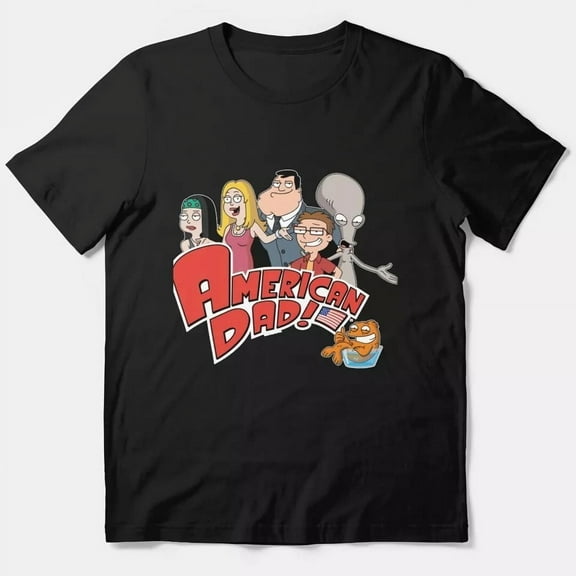 American Dad Family With Logo T-Shirt