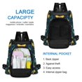 thumbnail image 6 of FORMRS Women's Travel Backpack Purse Anti-Theft Hidden Pockets Casual Shoulder Bag, Green Dragon Flowers, 6 of 7