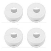 White Safety Doorknob Covers - Child Proof Door Knob Covers - 4 Pack