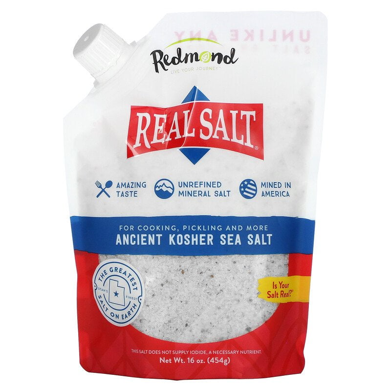 Redmond Trading Company, Real Salt, Ancient Kosher Sea Salt, 16 oz