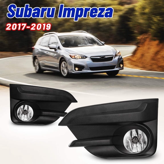 Fog Lights for 2017-2019 Subaru Impreza Clear Len Bumper Lamp   Wiring Switch Kit