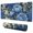 Pioneer Flower Floral-2, variant on Long Mouse Pads for Desk,Pioneer Flower Floral Print Pattern Desk Mats on Top Of Desks, Desk Mouse Pad Extra Large with 3mm Non-Slip Base and Stitched Edge for Gaming,Office,Work,Home 31.5"x11.8"