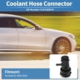 thumbnail image 2 of Unique Bargains Engine Coolant Hose Connector for Audi Q7 2016-2023 Plastic Radiator Coolant Hose Pipe Connector No.7L6122291H Black 1 pcs, 2 of 7