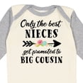 thumbnail image 4 of Inktastic Only the Best Nieces Get Promoted to Big Cousin Boys or Girls Long Sleeve Baby Bodysuit, 4 of 5