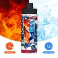 thumbnail image 5 of Picia fisherman fishing with USA flag Pattern Water Bottle 18 oz Stainless Steel Insulated Bottles With Handle Leak Proof Gym Sport Water Jug BPA-free insulated kettle For Men Women Adults, 5 of 7