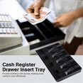 thumbnail image 5 of Cash Tray Cash Register Drawer Insert Tray,5 Bill & 4 Coin Compartments, ABS Money Storage Case, 5 of 7