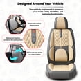 thumbnail image 6 of for Toyota Corolla im 2018 Car Seat Covers Leather Upholstery Wear Resistant Tailored Fit Daily Comfort Seat Function Compatible, 6 of 10