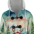 thumbnail image 4 of Merry Christmas Santa Reindeer Antlers Miniature American Shepherd Sleigh Xmas Winter Holiday All Over Print 3D Hooded Duffle Toggle Coat MAS Dog Lover Gifts - 00023, 4 of 6