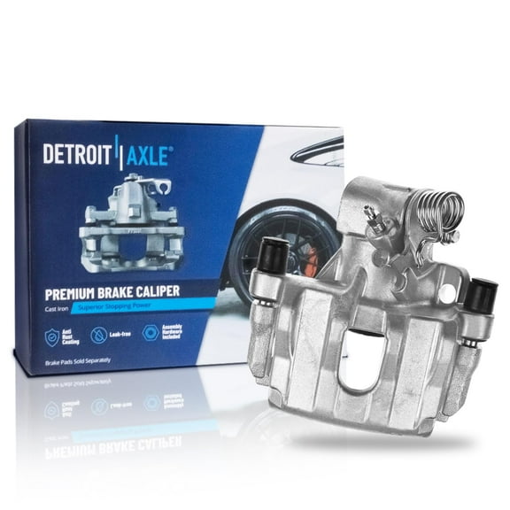 Detroit Axle - Rear Right Brake Caliper for Ford C-Max Escape Mazda 3 Sport, Transit Connect, Passenger Side Disc Brake Caliper with Bracket Replacement