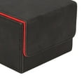 thumbnail image 2 of hengtong Trading Card Deck Case, with Separator 140+ Sleeved Cards Container ganization Box for Baseball Cards , black red black red, 2 of 3