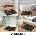 thumbnail image 6 of 1pc Colorful Flowers Pattern Absorbent Non-Slip Bathroom Thickened Flannel Rug Decor,Soft,Quick Drying,Suitable For Indoor/outdoor Use,Bathrooms,Bedrooms,Kitchens,Terrace,Laundry Rooms,16"x24", 6 of 9