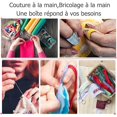 thumbnail image 4 of Kit de costura (azul), 12,3 x 11 x 3,3 cm, 21 accesorios, aguja e hilo de coser portátiles, útiles de costura para el hogar, viajes y emergencias, niños, etc., 4 of 4