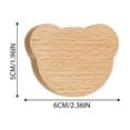 thumbnail image 3 of Modern Beechwood Cabinet Handles For Drawers And Doors Natural Pulls Kitchen Bathroom Hardware, 3 of 5