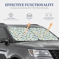 thumbnail image 4 of Haiem Tulips Flowers Car Windshield Sun Shade (2 Pieces) Foldable Windshield Sun Shade Car Accessories for Truck SUV Pickup-Small, 4 of 7