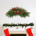 thumbnail image 2 of Christmas Door Hanging Pine Needles And Rattan - Christmas Door Hanging Vine With Pinecones And Red Berries Christmas Wreath Christmas Window & Home Decoration Ornament, 2 of 9