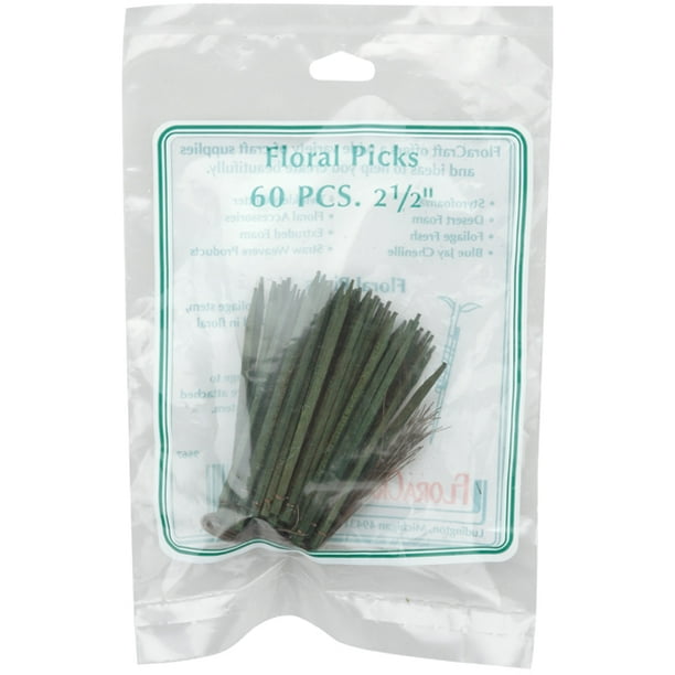 Floracraft S9667 Floral Picks 2.5" 60/Pkg Green