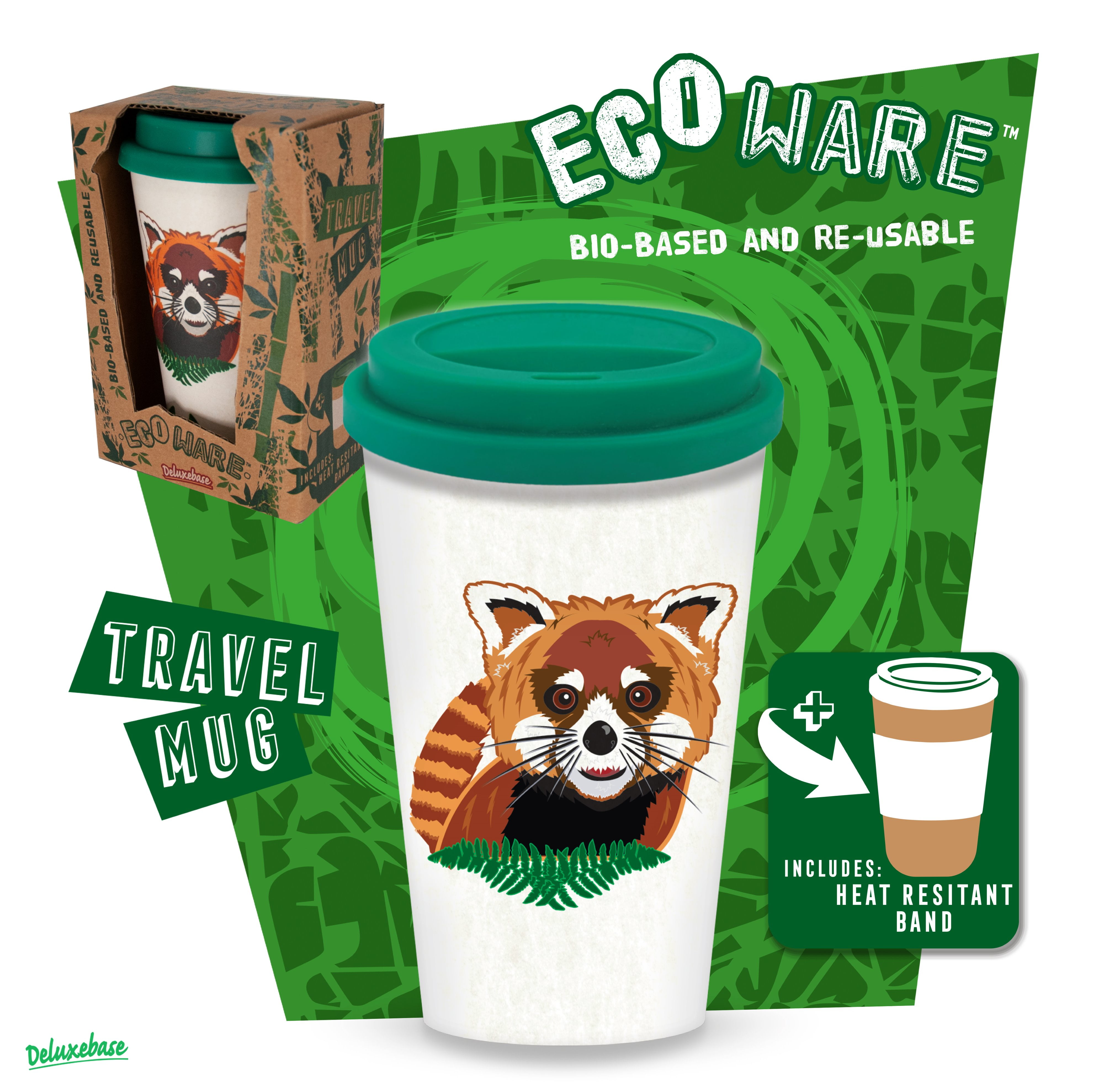 Plant-based Sustainable Deluxe Cup, Reusable Compact Coffee Mug