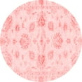 thumbnail image 1 of Ahgly Company Indoor Round Oriental Red Traditional Area Rugs, 6' Round, 1 of 4