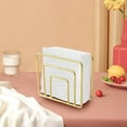 thumbnail image 6 of Tuvgenk Rectangular Iron Toilet Paper Holders Free Standing Gold Tissue Holder Stylish Gift Decorative Tissue Holder for Friends, 6 of 6