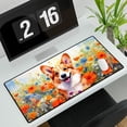 thumbnail image 3 of Welcome Spring Summer Corgi Portrait Flower Blue Sky Desk Mat Full Keyboard Mouse Pad Welsh Corgi Dog Lover Gifts Idea Large Mousepad - 12001, 3 of 5