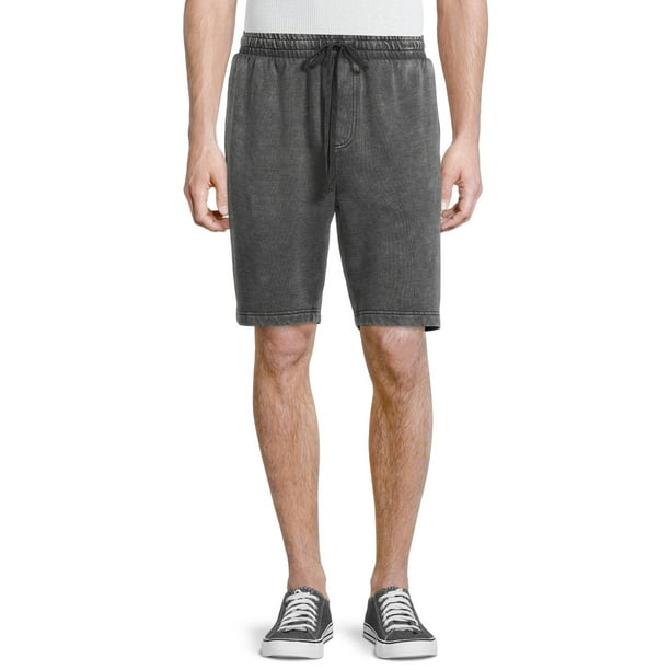 men's fleece jogger shorts