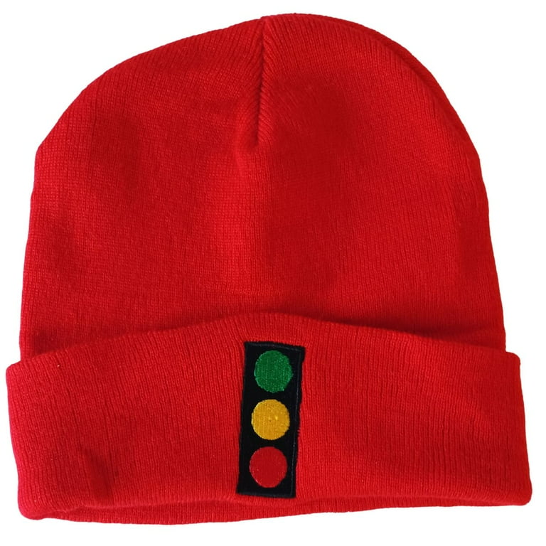 Life Aquatic With Steve Zissou Knit Hat Stop Light Traffic Red