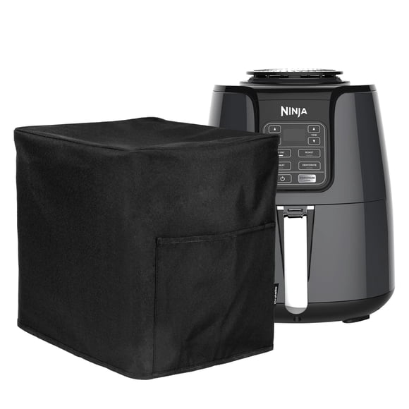 Crutello Funda para freidora de aire con bolsillos de almacenamiento para freidora de 4 cuartos, bolsa de almacenamiento para freidora de aire – Fundas antipolvo para electrodomésticos pequeños – Bols