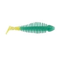 thumbnail image 1 of Matzuo MTZGK3.5GCHAR Gaikotsu 3.5" Ribbed Swimmer 8pk, Green Chart Glitter, 1 of 1