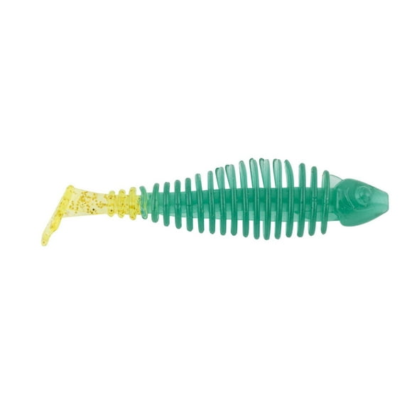Matzuo MTZGK3.5GCHAR Gaikotsu 3,5" Nageur côtelé 8pk, Graphique vert scintillant Gaikotsu Maillot de bain côtel