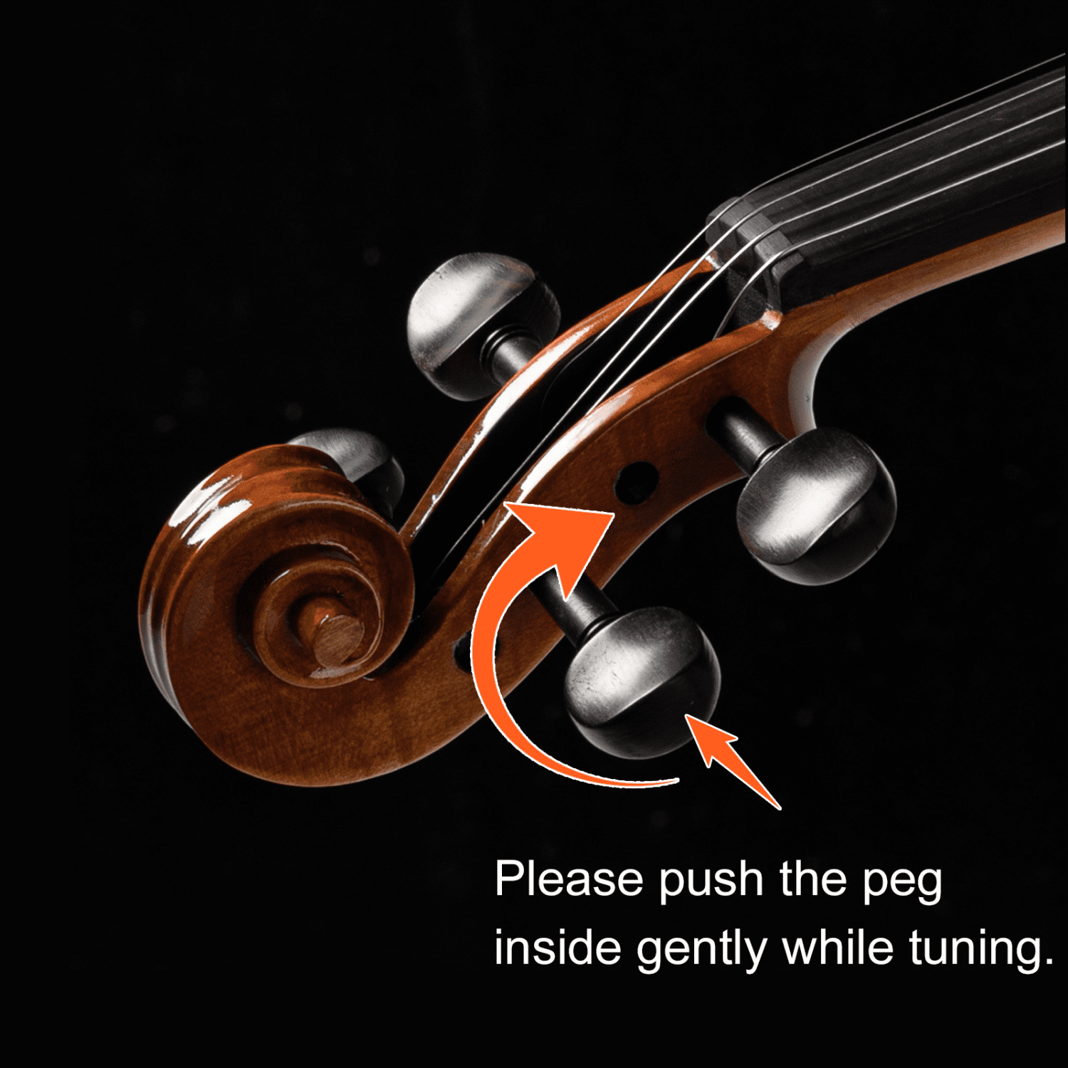 Hassch 4/4 Violin Set for Beginners with Case, Bows, Bridge, Extra Strings and Digital Metronome Tuner Tone Generator, Matte Color