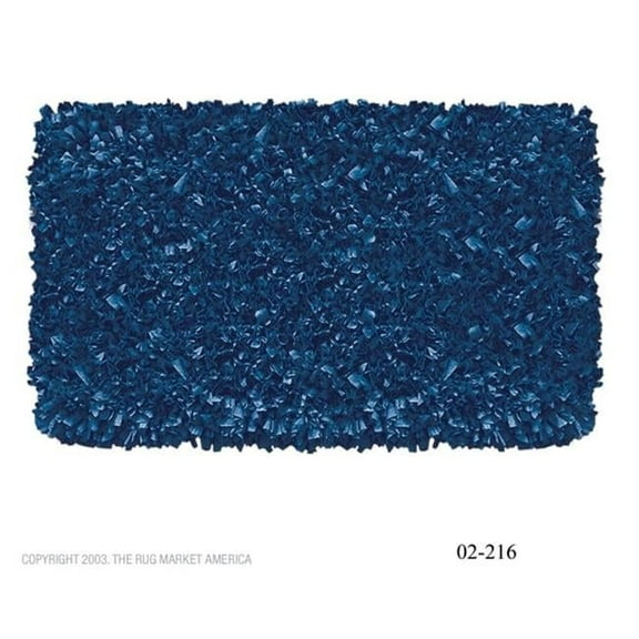 The Rug Market 02216B 4-SHAGGY RAGGY D-BLUE DARK BLUE 2.8X4.8