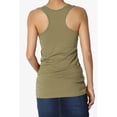thumbnail image 5 of Women's Premium Cotton Vest Basic Soft Stretch Racerback Tank Top Solid Color, 5 of 8