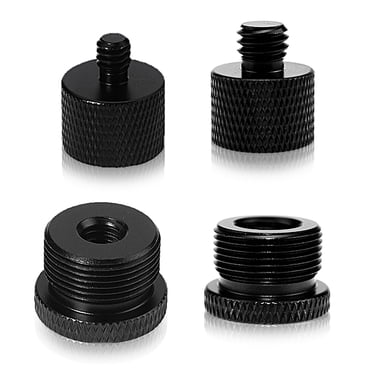 3/8" Male To 5/8"-11 Female Tripod Adapter Screw – Aluminum CS112