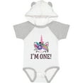 thumbnail image 3 of Inktastic First Birthday Unicorn for Girl Girls Baby Bodysuit, 3 of 5