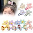 thumbnail image 5 of Sweet Kids Hairpin Set Delicate Flower Clips with Small Ball Decor Anti-slip Lightweight Design for Hair Organization, 5 of 5